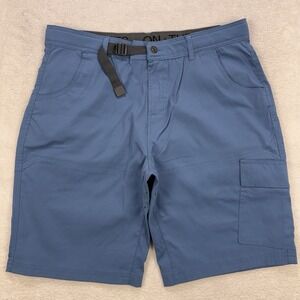 GERRY Venture Short Men's Blue 36 Cargo Zip Pocket Belt Stretch 9" Vented